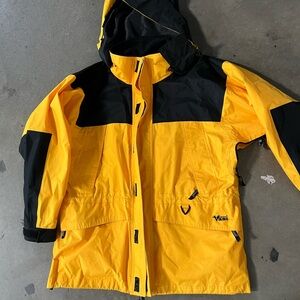 Men's Yellow and Black Ski Jacket